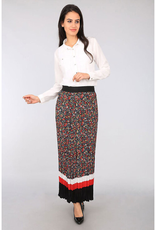 1812 Çiçek Desenli Etek