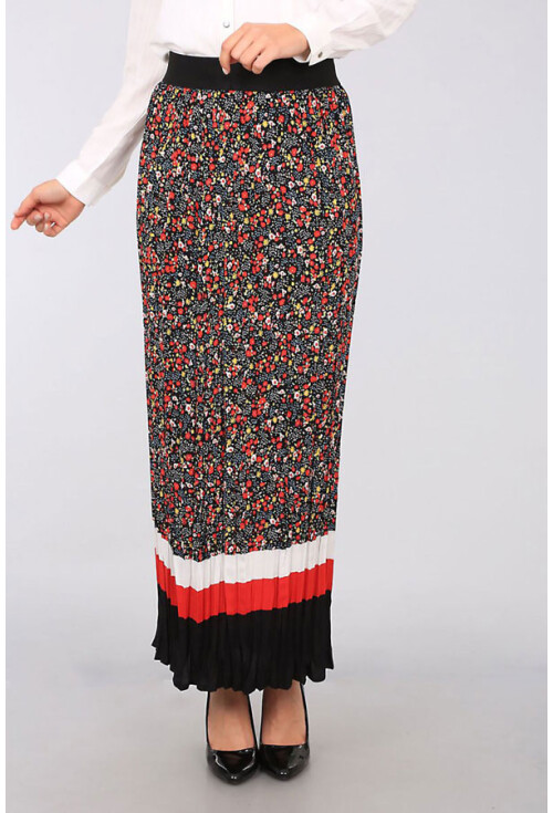 1812 Çiçek Desenli Etek