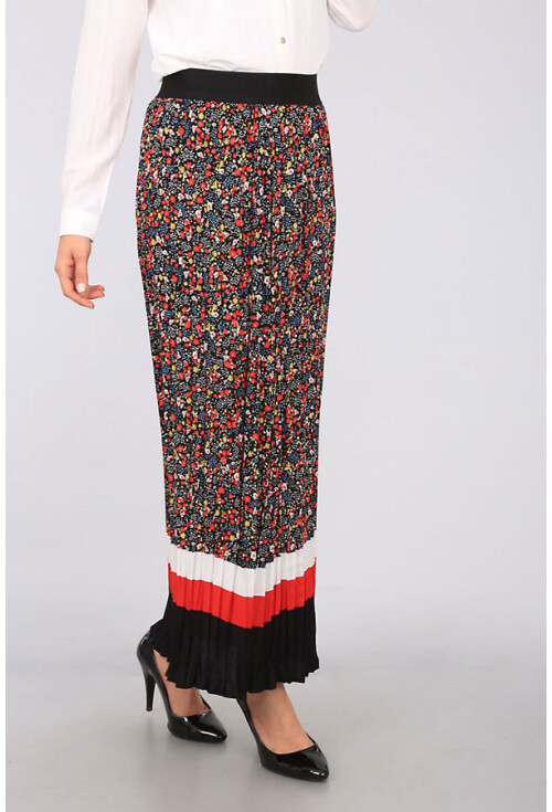 1812 Çiçek Desenli Etek