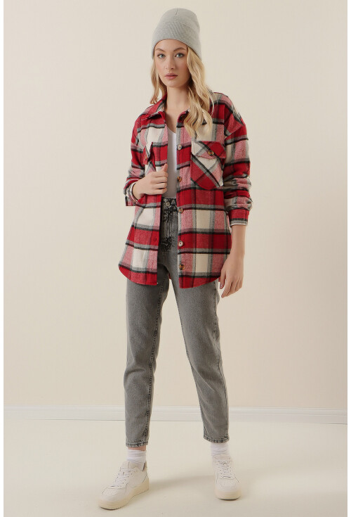 20136 Oversize Oduncu Gömleği