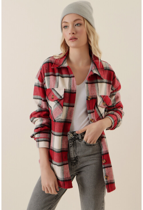 20136 Oversize Oduncu Gömleği