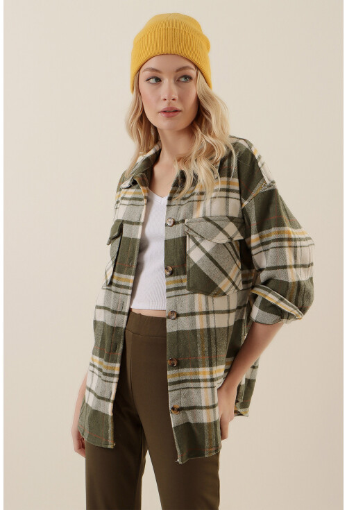 20136 Oversize Oduncu Gömleği