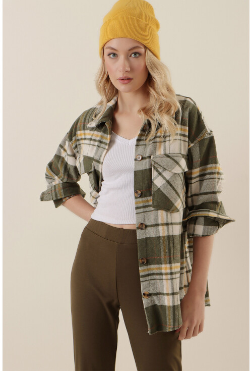 20136 Oversize Oduncu Gömleği