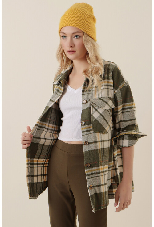 20136 Oversize Oduncu Gömleği