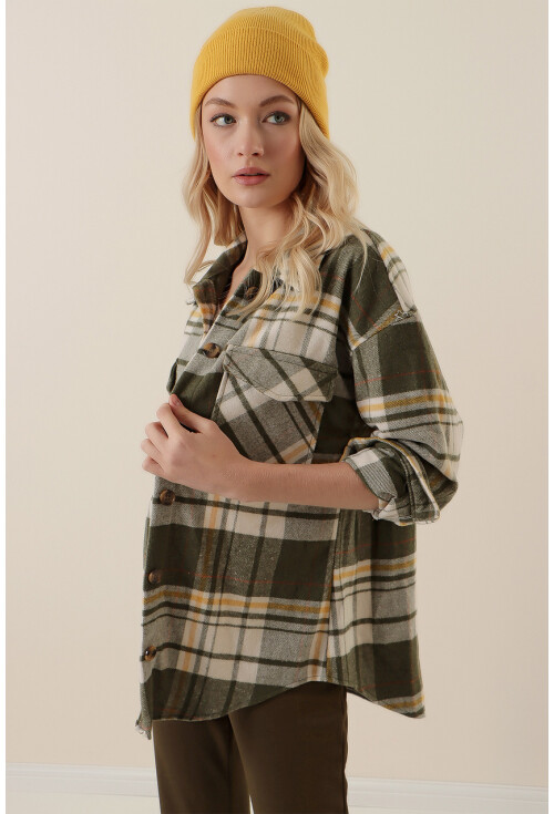 20136 Oversize Oduncu Gömleği