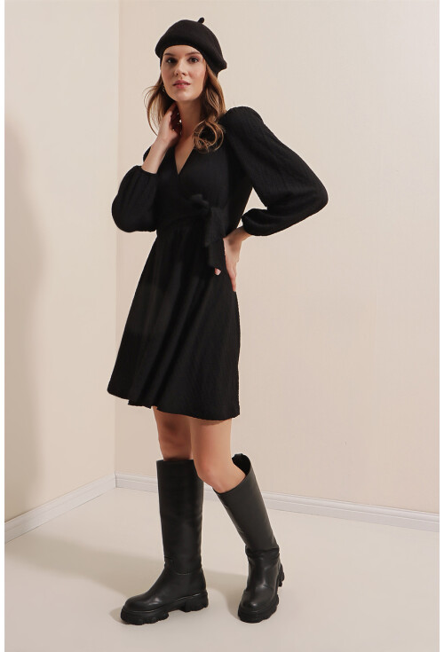 2362 Anvelop Örme Elbise