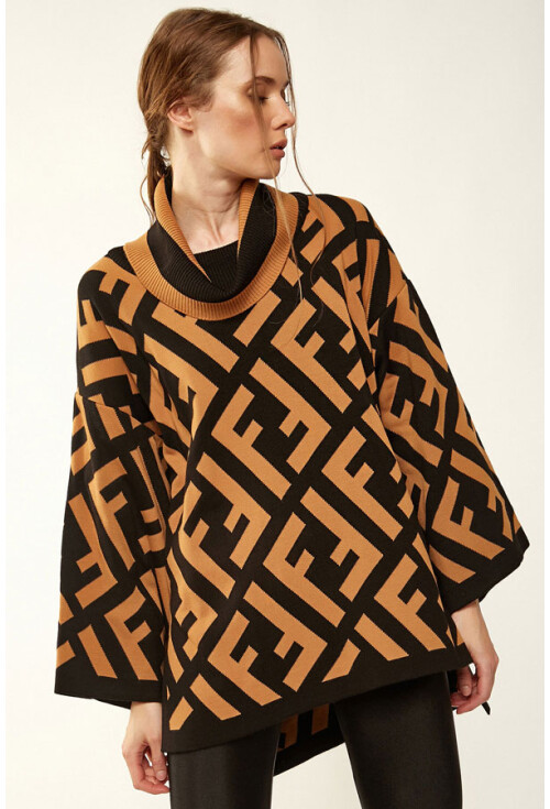 15719 Balıkçı Yaka Triko Kazak