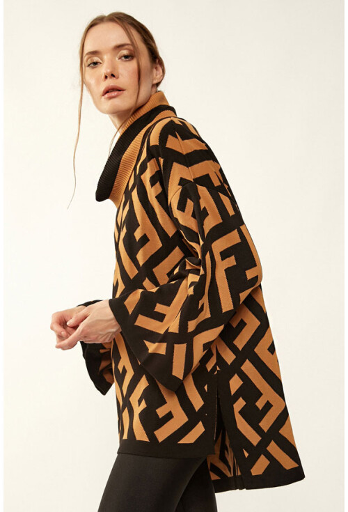 15719 Balıkçı Yaka Triko Kazak