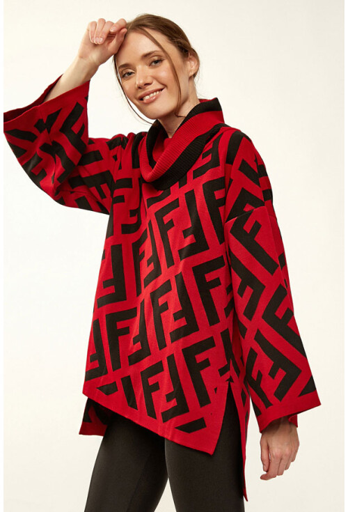 15719 Balıkçı Yaka Triko Kazak