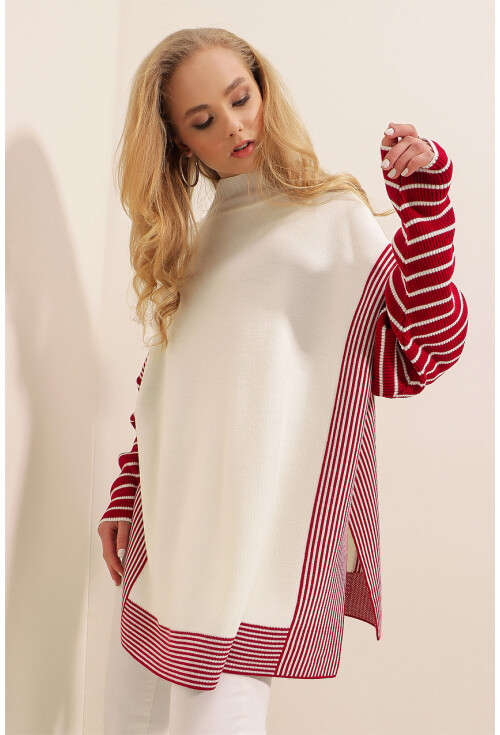 15784 Balıkçı Yaka Panço Kazak