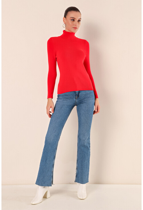 15825 Turtleneck Knit Sweater