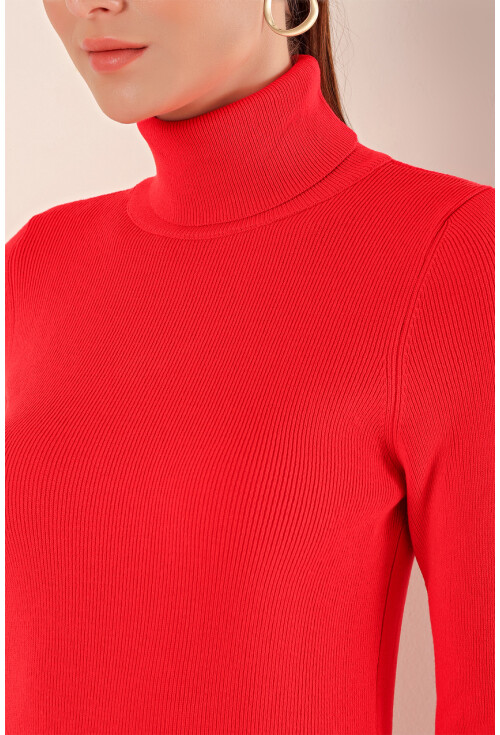 15825 Turtleneck Knit Sweater