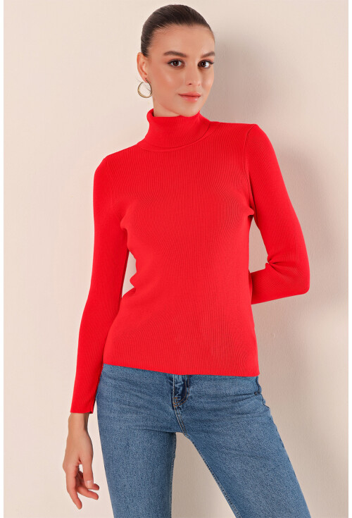 15825 Turtleneck Knit Sweater