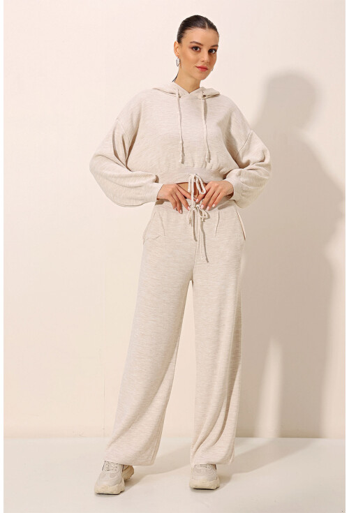 15845 Hooded Oversized Two-Piece Set