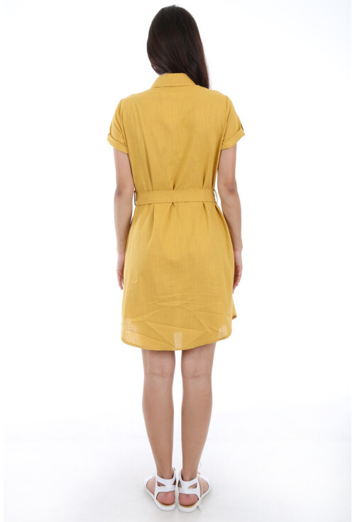 1674 Çift Cepli Bel Kuşak Tunik