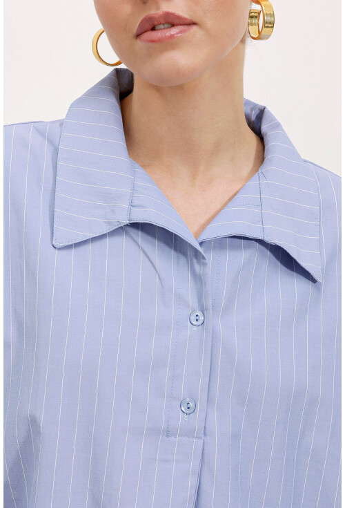20215 Wide Fit Striped Oversized Shirt