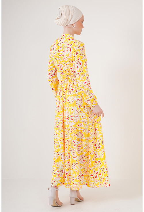 2144 Hakim Yaka Tesettür Elbise