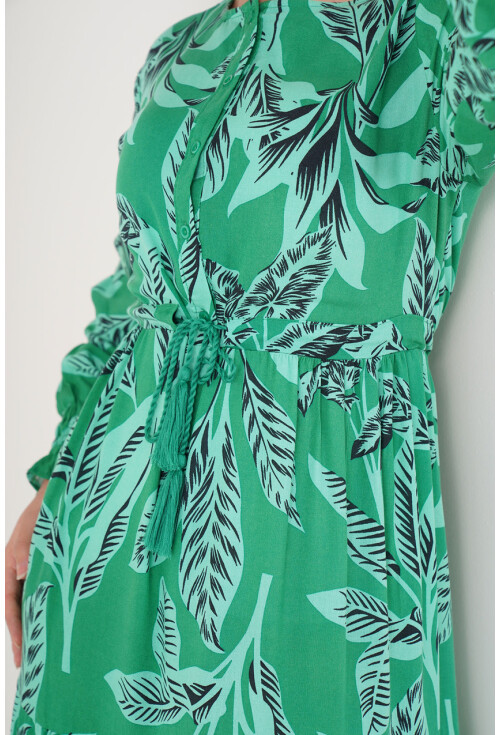 2145 Hijab Dress With Pattern
