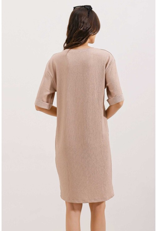 2452 Printed Oversized Knit Dress