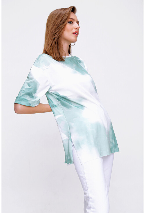 4288 Batik Desen Oversize T-Shirt
