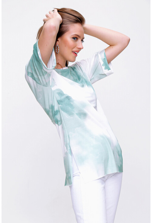 4288 Batik Desen Oversize T-Shirt