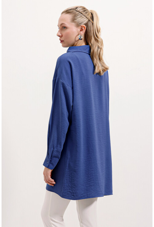 5917 Fermuarlı Oversize Tunik