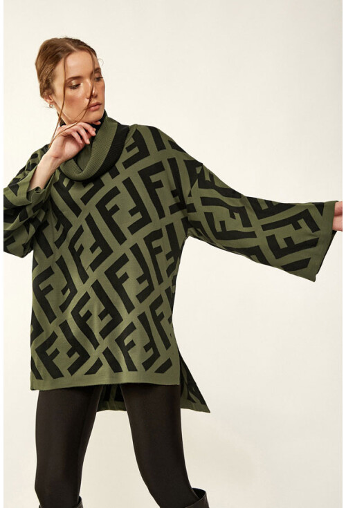 15719 Balıkçı Yaka Triko Kazak