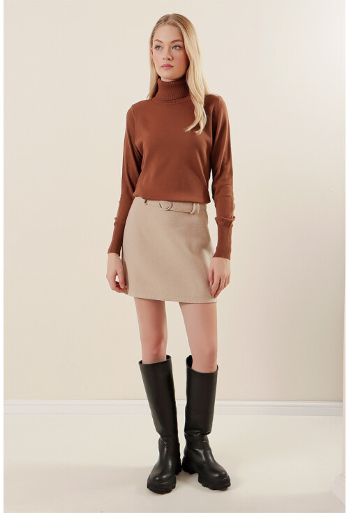 15747 Turtleneck Knit Sweater