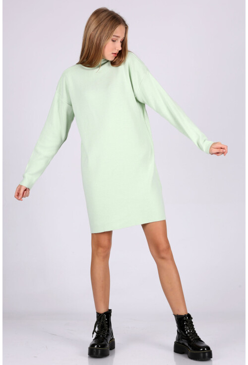 15765 Boğazlı Triko Tunik