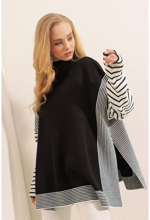 15784 Balıkçı Yaka Panço Kazak