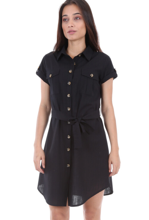 1674 Çift Cepli Bel Kuşak Tunik