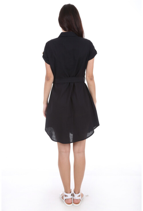 1674 Çift Cepli Bel Kuşak Tunik