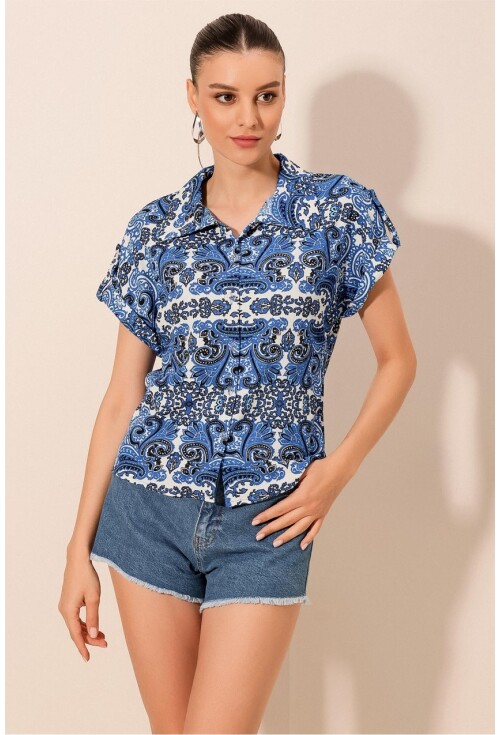 20200 Patterned Short Sleeve Shirt