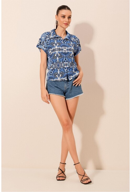 20200 Patterned Short Sleeve Shirt