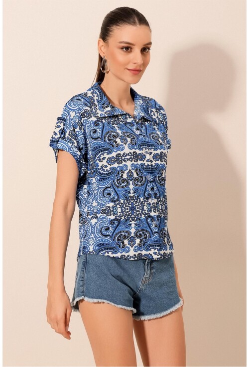 20200 Patterned Short Sleeve Shirt