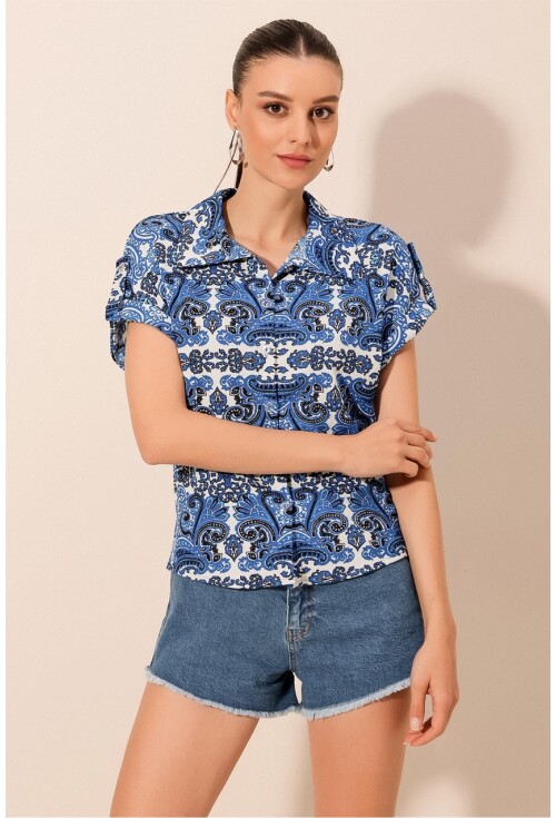 20200 Patterned Short Sleeve Shirt