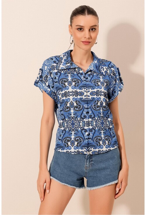 20200 Patterned Short Sleeve Shirt