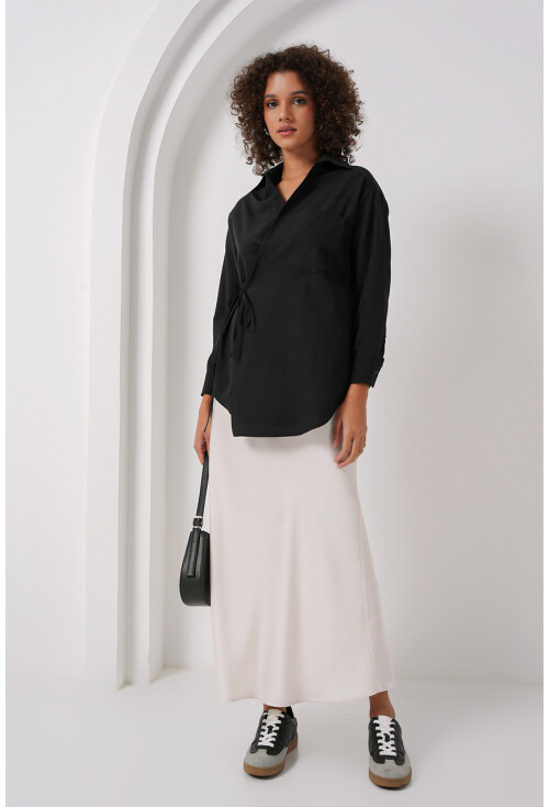 20271 Uzun Kruvaze Gömlek