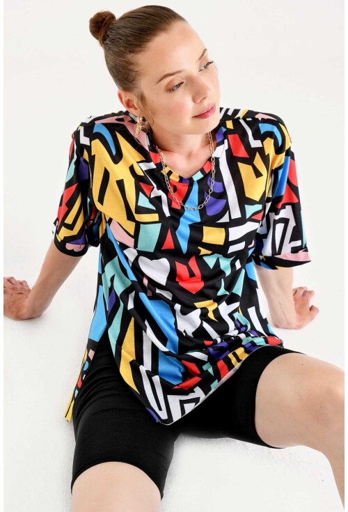 4161 Grafik Desen T-Shirt