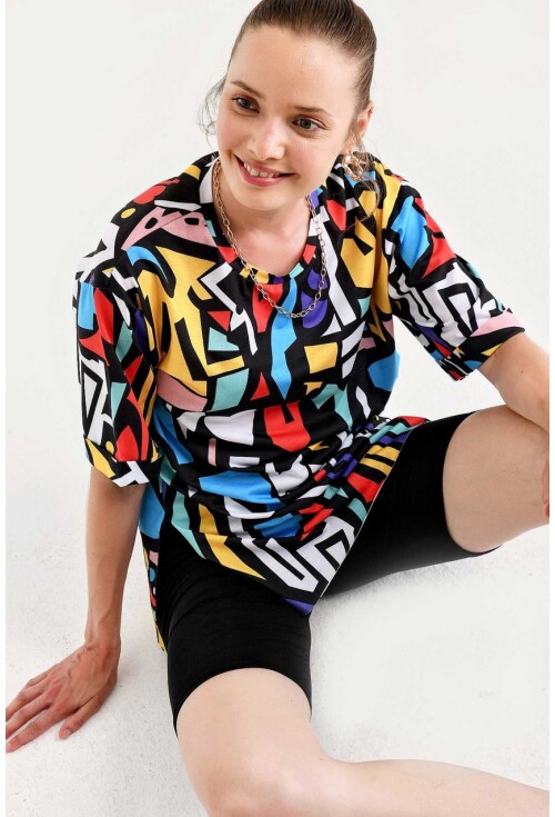 4161 Grafik Desen T-Shirt