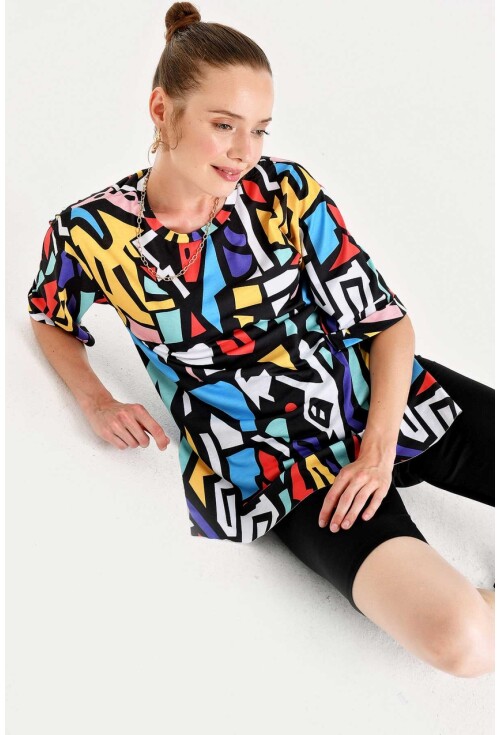 4161 Grafik Desen T-Shirt