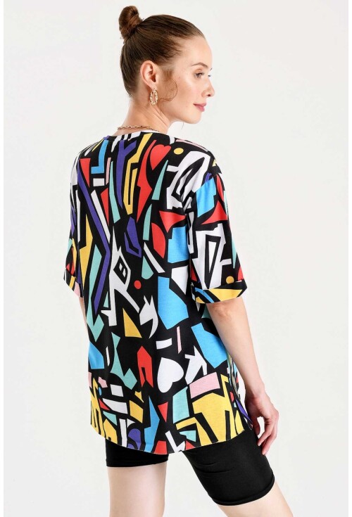 4161 Grafik Desen T-Shirt