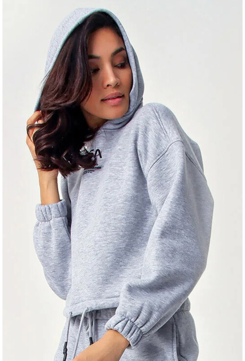 553130 Nasa Baskılı Crop Sweat