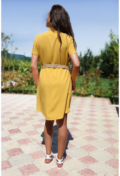 5724 Bel Kemer Çift Cepli Tunik