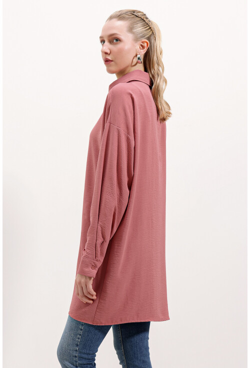 5917 Zippered Oversized Tunic