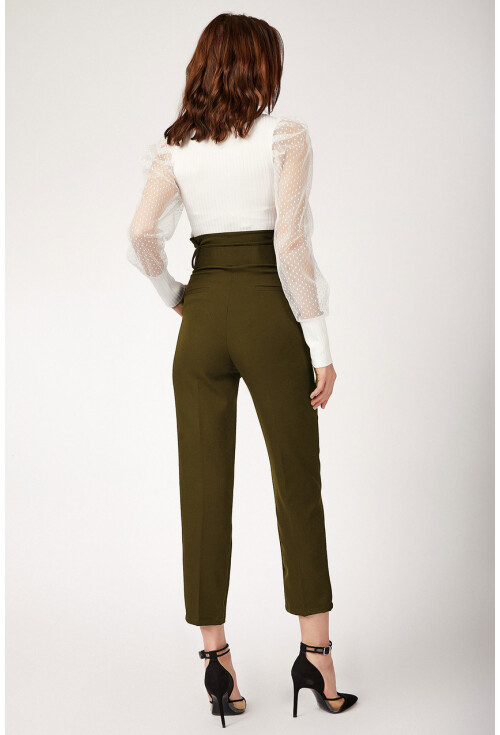 6464 Beli Kemerli Pantolon