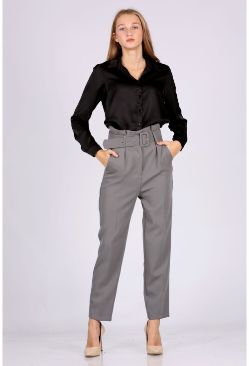 6464 Beli Kemerli Pantolon