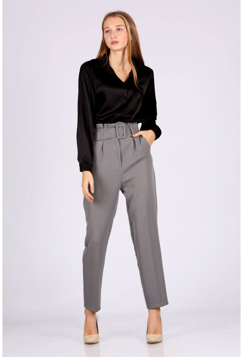 6464 Beli Kemerli Pantolon
