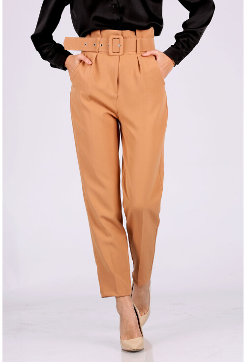 6464 Beli Kemerli Pantolon