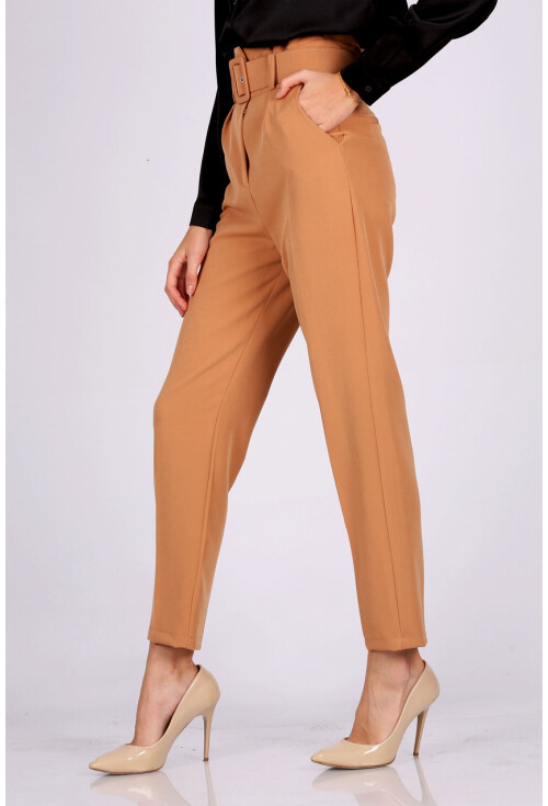 6464 Beli Kemerli Pantolon